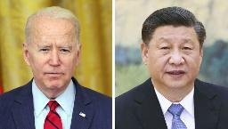 　バイデン米大統領（ゲッティ＝共同）、中国の習近平国家主席（新華社＝共同）