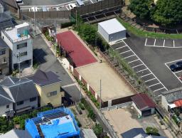 　京都アニメーション第１スタジオ跡地＝７月、京都市