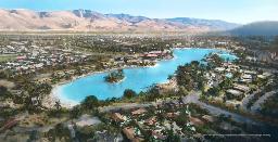 　米ウォルト・ディズニーが開発計画を発表した、カリフォルニア州の住宅地のイメージ（同社提供・共同）