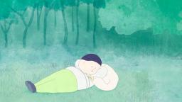 　ベルリン国際映画祭の短編コンペ部門で特別表彰を受けたアニメ「半島の鳥」の一場面