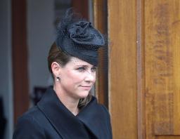 　ノルウェーのマッタ・ルイーセ王女＝２０１７年３月、ドイツ（ＡＰ＝共同）