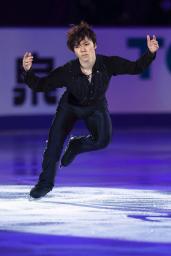 　エキシビションで演技する宇野昌磨＝真駒内セキスイハイムアイスアリーナ