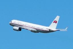 　北京首都国際空港から離陸した、平壌行きの高麗航空機＝２２日（共同）