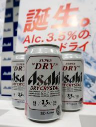 　アルコール度数が３・５％の「スーパードライ　ドライクリスタル」