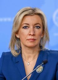 　ロシア外務省のザハロワ情報局長（ロシア外務省提供、アナトリア通信提供・ゲッティ＝共同）