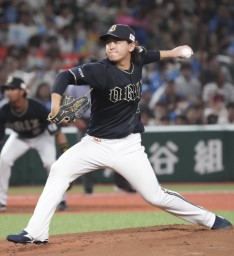 　西武戦に先発したオリックス・宮城＝ベルーナドーム
