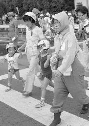 　大規模な震災総合訓練＝１９７７（昭和５２）年９月１日、東京都品川区