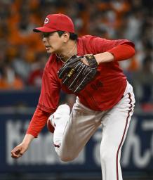　６回無失点と好投した広島・大瀬良＝京セラドーム
