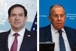 　ルビオ米国務長官、ロシアのラブロフ外相（いずれもゲッティ＝共同）