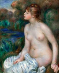 　落札されたルノワールの「水浴する女」（１８９１年、ＣＨＲＩＳＴＩＥ’Ｓ　ＩＭＡＧＥＳ　ＬＴＤ．２０２５）