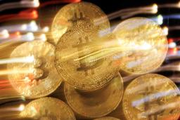 　代表的な暗号資産のビットコイン（ゲッティ＝共同）