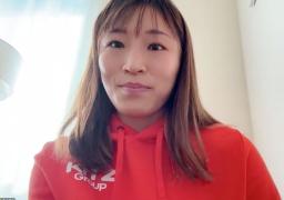 　レスリングの全日本選手権に向け、オンラインで取材に応じる須崎優衣＝２日