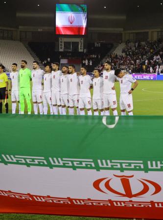 <p>　サッカーのイラン代表の選手たち＝２０２５年６月（ロイター＝共同）</p>