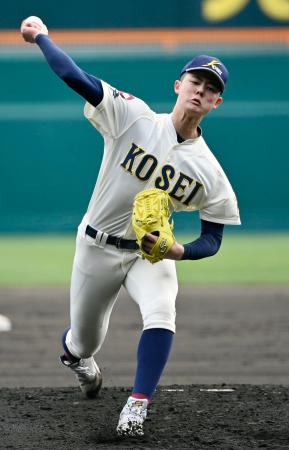 <p>　崇徳戦に先発した八戸学院光星・北口＝甲子園</p>
