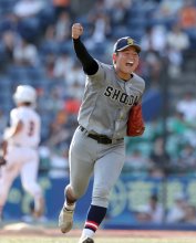 反撃絶つ快投　千葉商大付エース山本　第１０５回全国高校野球　千葉大会　第１１日
