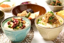 受賞２レシピご賞味あれ　多古米おかず選手権　タコ　キノコ　町、商品化しセット販売