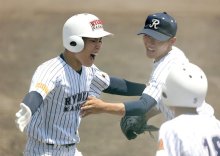 流経柏、起死回生２ラン　中野「つなぐ意識で」　第１０７回全国高校野球　千葉大会　第１０日