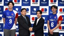 千葉ドット主将「結果こだわる」　千葉市役所訪問し抱負