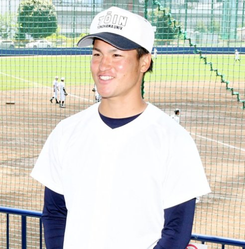 桐蔭横浜大で主将となった千葉貴央。「木更津総合の後輩は僕のときと同じ３連覇が懸かっていますね。重圧の中で負けない野球ができるのが木総の強さ。僕の分も夢を成し遂げてほしい」＝横浜市