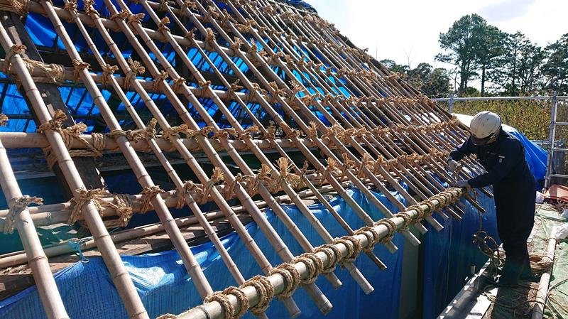 屋根や土壁修復完了　国重文「旧尾形家住宅」　南房総台風１５号で被害