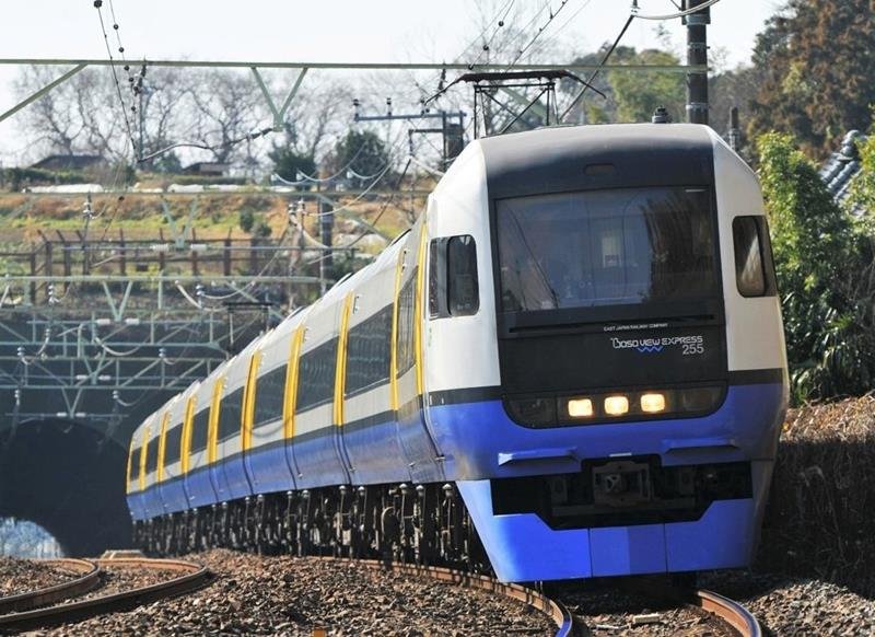 「朝獲れ鮮魚」を運ぶ特急しおさい（ＪＲ東日本千葉支社提供）