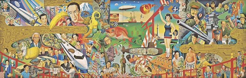 「大・タイガー立石展」より「昭和素敵大敵」（１９９０年、田川市美術館蔵、共同）
