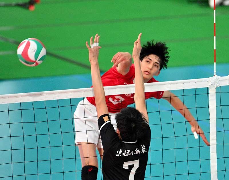 習志野、１６強で幕　春高バレー