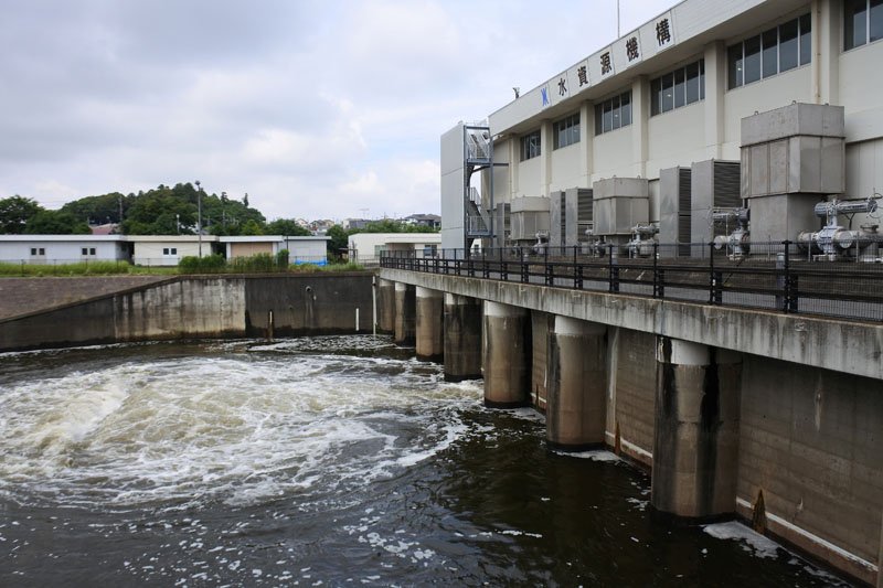 印旛沼の水を新川経由で花見川へ排水するポンプ施設、大和田機場