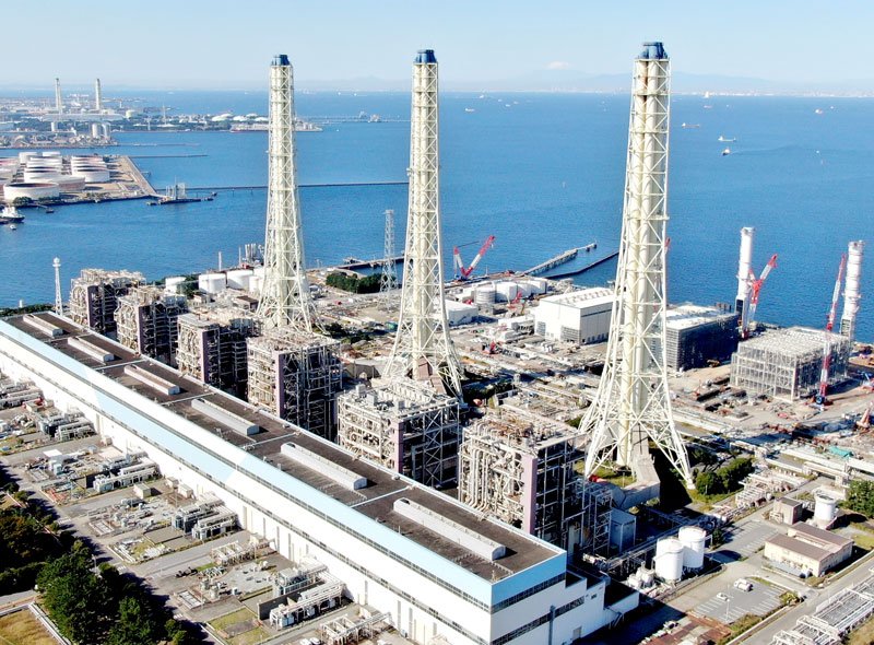 ５号機が再稼働する姉崎火力発電所（ＪＥＲＡ提供） 