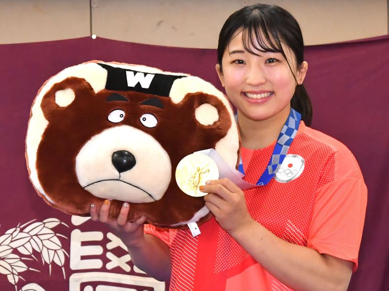 早大で開かれたイベントに出席した須崎優衣＝２０２１年９月、東京都新宿区