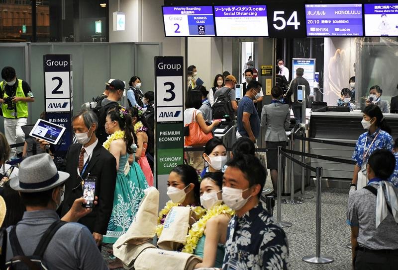 成田空港　２年４カ月ぶりホノルル線定期便が再開　出国回復へ兆し