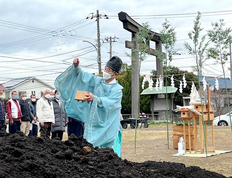 姉埼神社を桜の名所に　児童植樹、思い出づくりも　市原　氏子有志が３００本計画