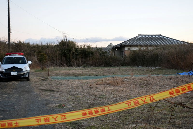 事件があった土屋好夫さん方＝１月２５日午後５時ごろ、匝瑳市野手
