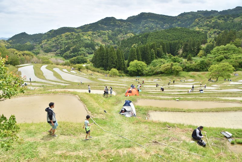 ＧＷ初日、千葉県内各地でにぎわい　ドイツ村、開場前からゲートに車　成田山参道、インバウンド目立つ　大山千枚田、家族で田植えに汗　観光需要回復に期待