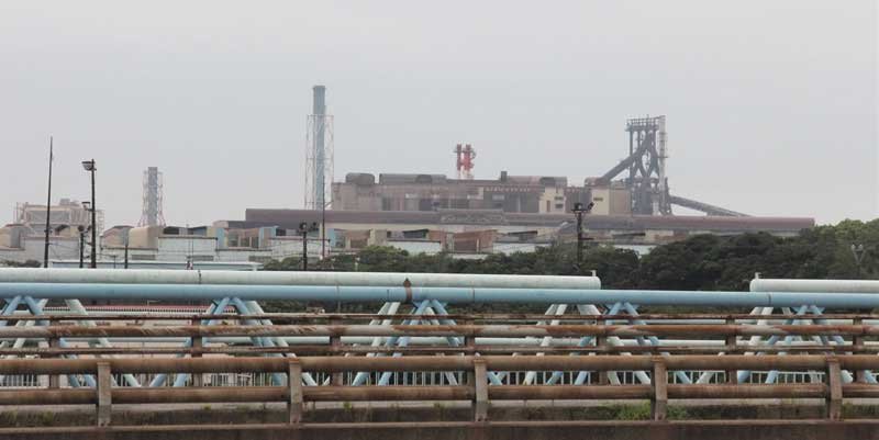 日本製鉄東日本製鉄所君津地区の遠景