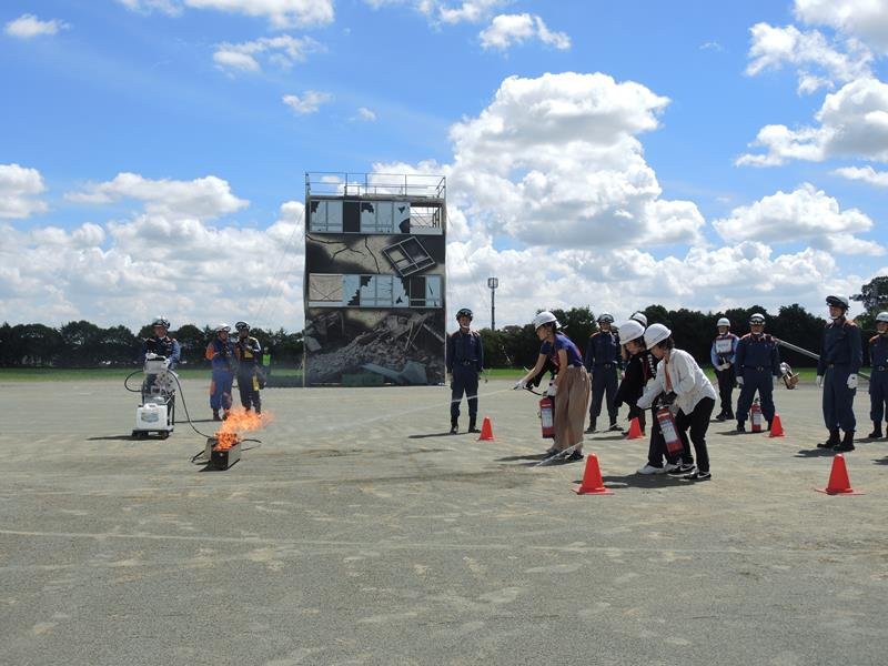 ５０００人災害の備え確認　消火、避難所体験も　我孫子で９都県市訓練