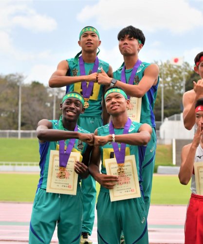 市船リレーＶ　大会新 　強さ見せつける　日本一から再始動