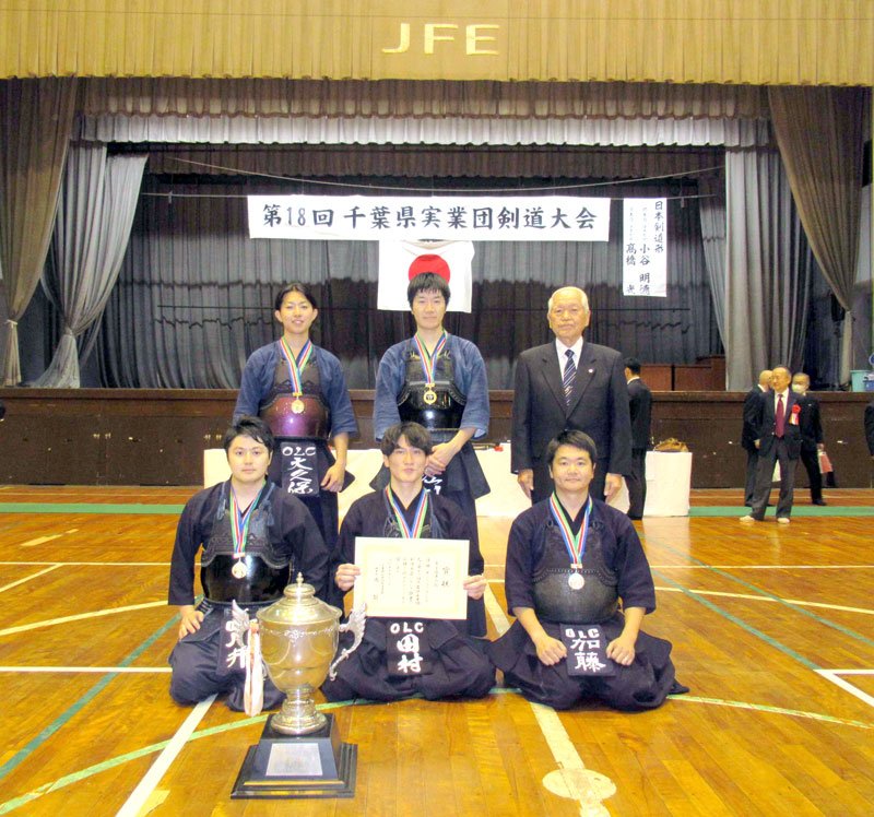 男子団体で優勝したオリエンタルランドＡ