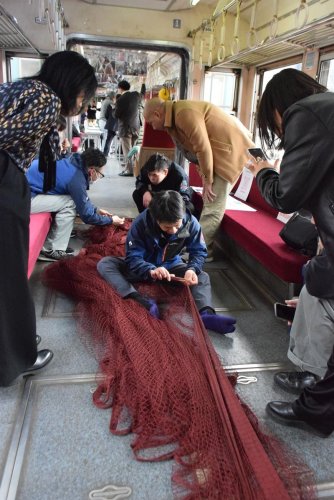 「漁網」活用し観光資源に　銚子電鉄が模索、モニターツアー　環境配慮取り組みも紹介