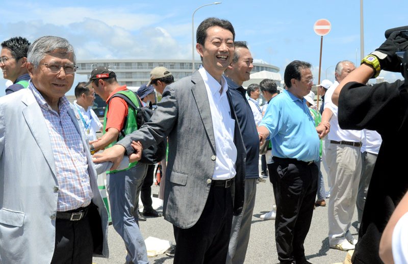 太平洋望み「手つなぎ」　ギネス世界記録に挑戦　千葉県誕生１５０周年事業　フィナーレイベント