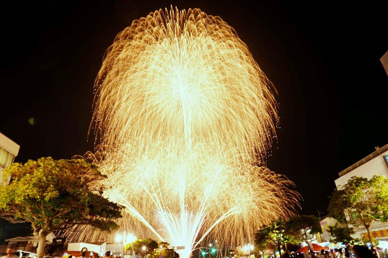 ８千発の光のショー　銚子みなとまつり花火大会