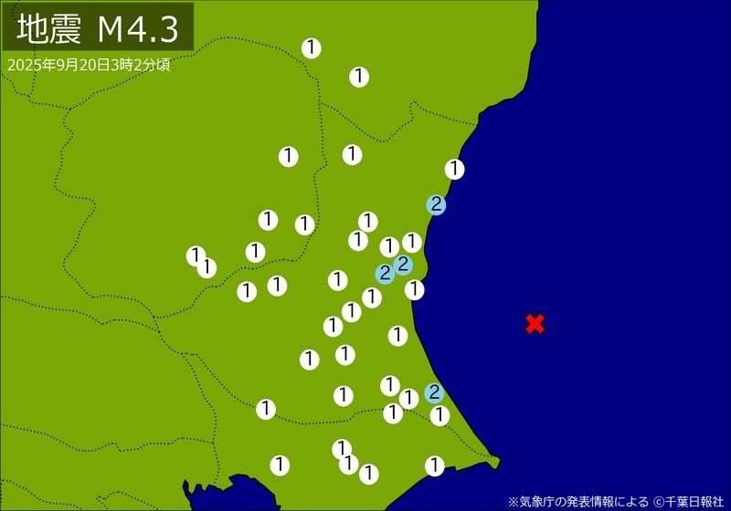 震度分布図