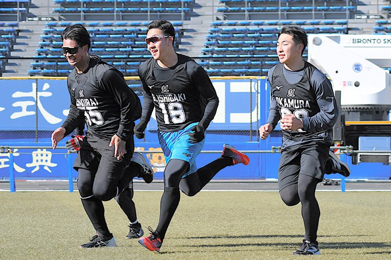 石垣元「やっと始まる」　千葉ロッテ新人合同練習開始