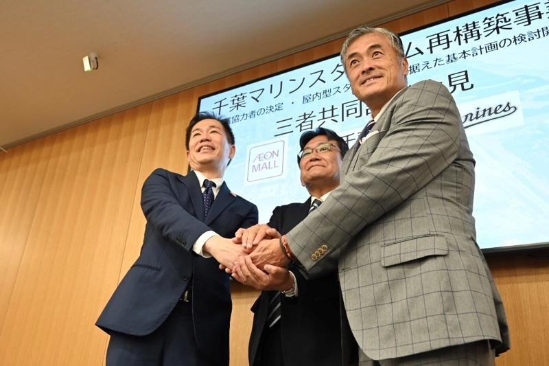【速報】ＺＯＺＯマリン、官民連携でドーム化へ　千葉市、ロッテ、イオン連携　再検討５カ月、再整備方針示す