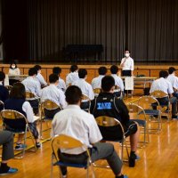 人生設計や就労観聞く　多古高１年生向け進路講話会