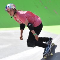 スケートボード女子パークで予選を突破した四十住さくら＝ＺＯＺＯマリン
