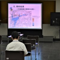 船橋・海老川区画整理周辺　５０年級大雨で浸水上昇も　市が説明会、流域の試算を公表