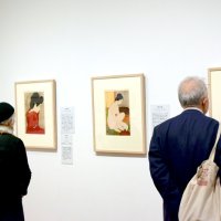 １４日から始まる新版画の企画展＝１３日、千葉市美術館