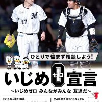 千葉ロッテ・朗希、松川が人権啓発　千葉県内各所にポスター