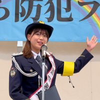 山内鈴蘭さん一日署長　元ＳＫＥ４８、市原出身　「お金の話になったら注意」